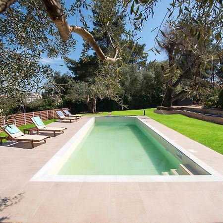 Spyrelia Villa With Private Pool & Outdoor Hot Tub Dassia  Exterior foto