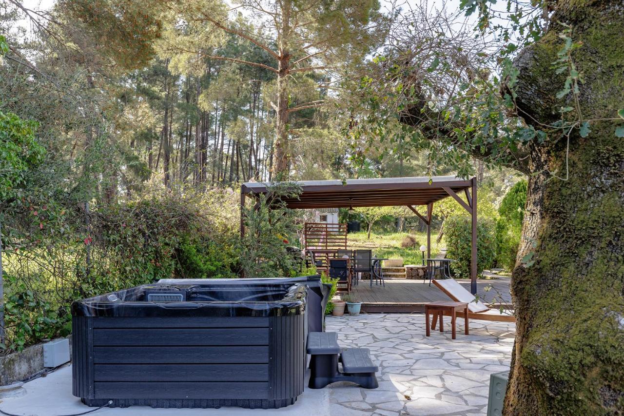 Spyrelia Villa With Private Pool & Outdoor Hot Tub Dassia  Exterior foto